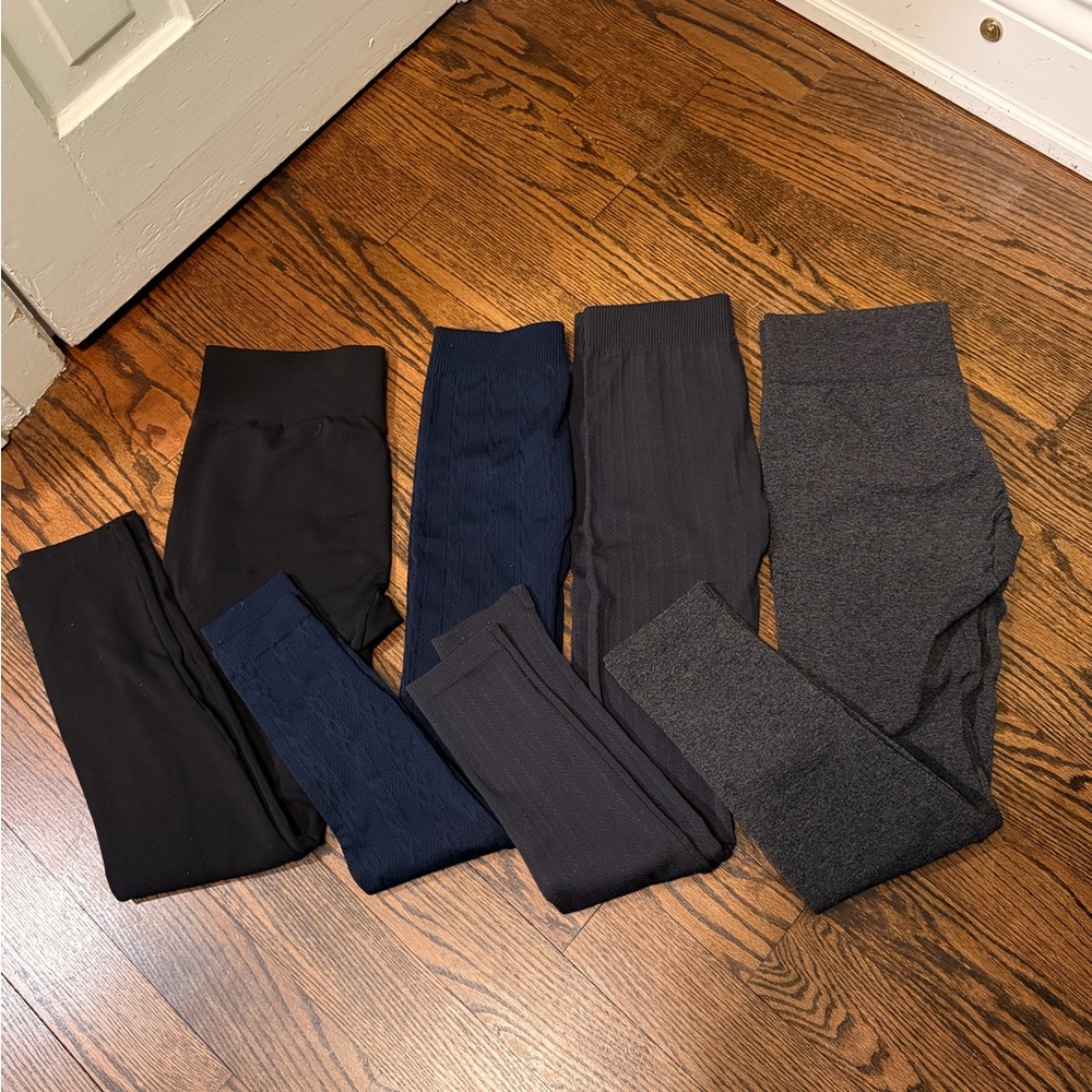 Women’s Ribbed & Knit Ponte Pants - Black, Navy, Charcoal